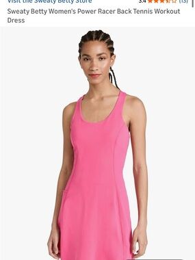 Sweaty Betty Pink Racerback Tennis Dress